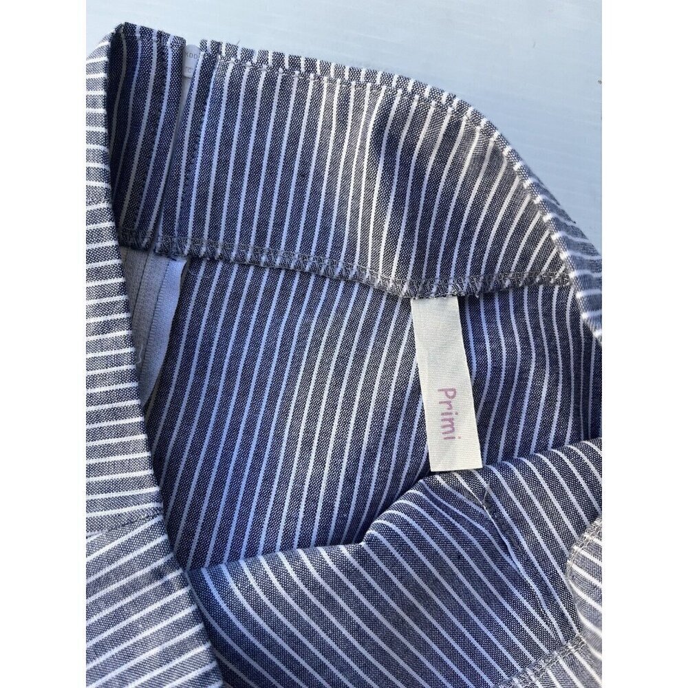 Nasty Gal Primi Women's Blue Cotton Striped Wrap Mini Skirt Size M NWOT - Picture 16 of 16